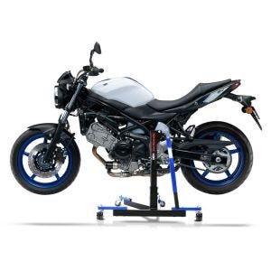 Manøvreringshjelp egnet for Suzuki SV 650 / X 16-24 blå - for garasje, sidestativ og hovedstativ, 300 kg