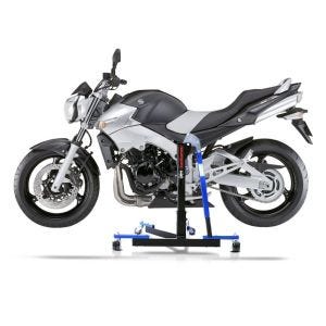 Manøvreringshjelp egnet for Suzuki GSR 600 06-11 blå - for garasje, sidestativ og hovedstativ, 300 kg