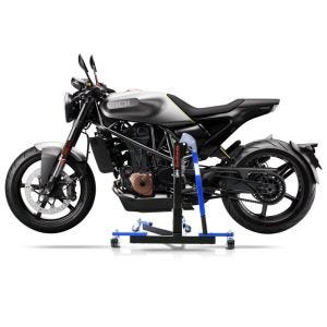 Manøvreringshjelp egnet for Husqvarna Svartpilen 701 19-20 blå - for garasje, sidestativ og hovedstativ, 300 kg