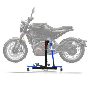 Sentralstativ egnet for Husqvarna Svartpilen 401 17-24 blå motorsykkeljekk ConStands Power-Evo