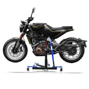 Manøvreringshjelp egnet for Husqvarna Svartpilen 401 17-24 blå - for garasje, sidestativ og hovedstativ, 300 kg