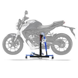 Sentralstativ egnet for Honda CB 125 R 18-25 blå motorsykkeljekk ConStands Power-Evo