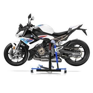 Manøvreringshjelp egnet for BMW S 1000 R 21-24 blå - for garasje, sidestativ og hovedstativ, 300 kg