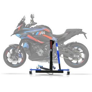 Sentralstativ egnet for BMW M 1000 XR 24-25 blå motorsykkeljekk Power-Evo ConStands2