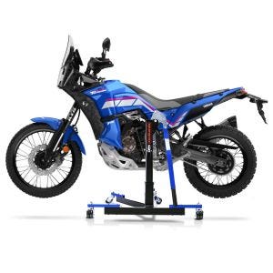 Manøvreringshjelp egnet for Yamaha Tenere 700 World Rally 23-24 blå - for garasje, sidestativ og hovedstativ, 300 kg
