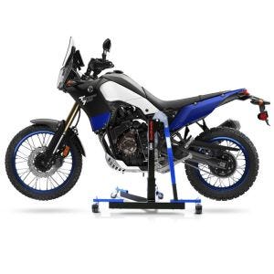 Manøvreringshjelp egnet for Yamaha Tenere 700 19-24 blå - for garasje, sidestativ og hovedstativ, 300 kg