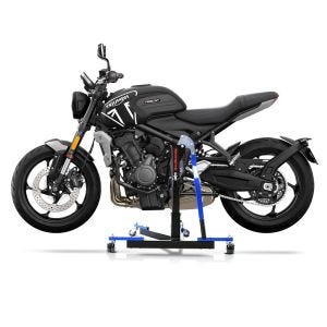 Manøvreringshjelp egnet for Triumph Trident 660 21-24 blå - for garasje, sidestativ og hovedstativ, 300 kg