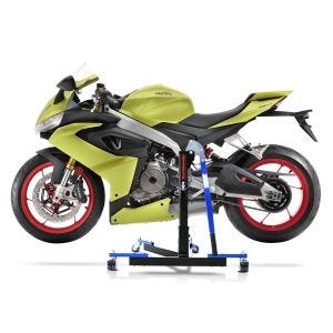 Manøvreringshjelp egnet for Aprilia RS 660 20-24 blå - for garasje, sidestativ og hovedstativ, 300 kg