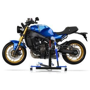 Manøvreringshjelp egnet for Yamaha XSR 900 22-24 blå - for garasje, sidestativ og hovedstativ, 300 kg