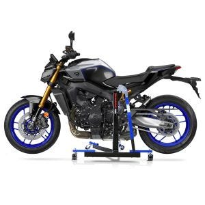 Manøvreringshjelp egnet for Yamaha MT-09 / SP 2024 blå - for garasje, sidestativ og hovedstativ, 300 kg