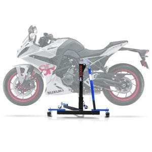 Sentralstativ egnet for Suzuki GSX-8R 2024 blå motorsykkeljekk ConStands Power-Evo