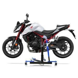 Manøvreringshjelp egnet for Honda Hornet 750 23-24 blå - for garasje, sidestativ og hovedstativ, 300 kg