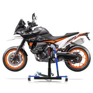Manøvreringshjelp egnet for KTM 890 SMT 23-24 blå - for garasje, sidestativ og hovedstativ, 300 kg