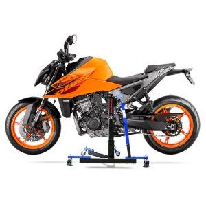 Manøvreringshjelp egnet for KTM 990 Duke 2024 blå - for garasje, sidestativ og hovedstativ, 300 kg