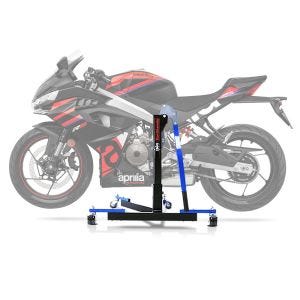 Sentralstativ egnet for Aprilia RS 457 2024 ConStands blå motorsykkeljekk Power-Evo