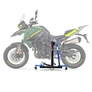 Sentralstativ egnet for Benelli TRK 702 23-24 blå motorsykkeljekk ConStands Power-Evo