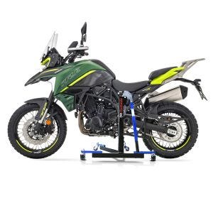 Manøvreringshjelp egnet for Benelli TRK 702 23-24 blå - for garasje, sidestativ og hovedstativ, 300 kg