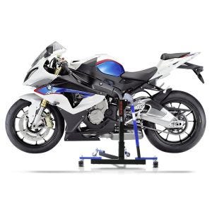 Manøvreringshjelp egnet for BMW S 1000 RR 09-13 blå - for garasje, sidestativ og hovedstativ, 300 kg