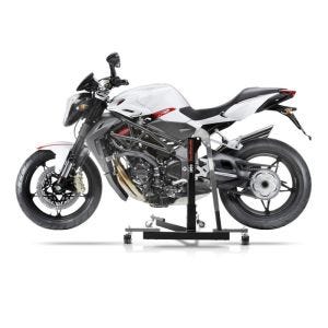 Manøvreringshjelp egnet for MV Agusta Brutale 1078 RR 2009 grå - for garasje, sidestativ og hovedstativ, 300 kg