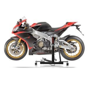 Manøvreringshjelp egnet for Aprilia RSV4 09-14 grå - for garasje, sidestativ og hovedstativ, 300 kg