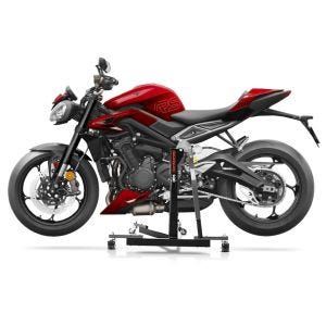 Manøvreringshjelp egnet for Triumph Street Triple 765 R / RS 23-24 grå - for garasje, sidestativ og hovedstativ, 300 kg