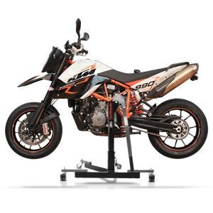 Manøvreringshjelp egnet for KTM 950 Supermoto SM / R 05-08 grå - for garasje, sidestativ og hovedstativ, 300 kg