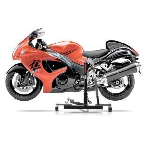 Manøvreringshjelp egnet for Suzuki Hayabusa GSX-R 1300 08-24 grå - for garasje, sidestativ og hovedstativ, 300 kg