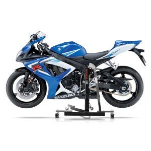 Manøvreringshjelp egnet for Suzuki GSX-R 750 06-07 grå - for garasje, sidestativ og hovedstativ, 300 kg