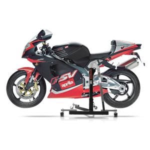 Manøvreringshjelp egnet for Aprilia RSV Mille 98-03 grå - for garasje, sidestativ og hovedstativ, 300 kg