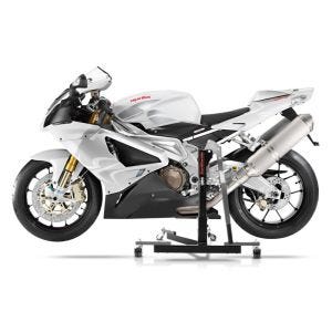 Manøvreringshjelp egnet for Aprilia RSV 1000 R (Mille) 04-10 grå - for garasje, sidestativ og hovedstativ, 300 kg