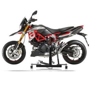 Manøvreringshjelp egnet for Aprilia Dorsoduro 900 17-20 grå - for garasje, sidestativ og hovedstativ, 300 kg