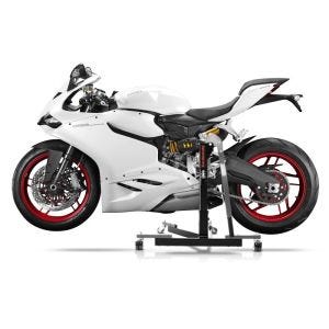 Manøvreringshjelp egnet for Ducati 899 Panigale 14-15 grå - for garasje, sidestativ og hovedstativ, 300 kg