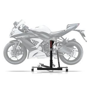 Sentralstativ egnet for Kawasaki ZX-6R 636 13-16 grå motorsykkeljekk ConStands Power-Evo