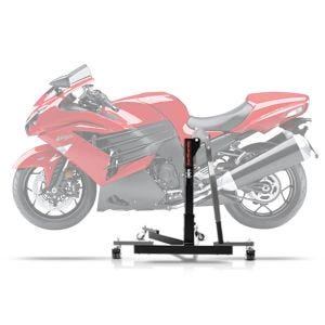 Sentralstativ egnet for Kawasaki ZZR 1400 06-20 grå motorsykkeljekk ConStands Power-Evo