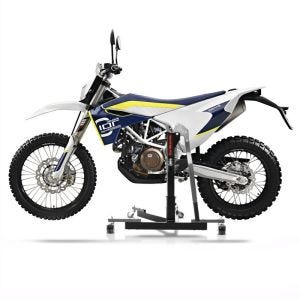 Manøvreringshjelp egnet for Husqvarna 701 Enduro 16-24 grå - for garasje, sidestativ og hovedstativ, 300 kg
