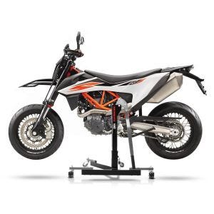 Manøvreringshjelp egnet for KTM 690 SMC / R 19-24 grå - for garasje, sidestativ og hovedstativ, 300 kg