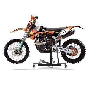 Manøvreringshjelp egnet for KTM 690 Enduro / R 08-16 grå - for garasje, sidestativ og hovedstativ, 300 kg