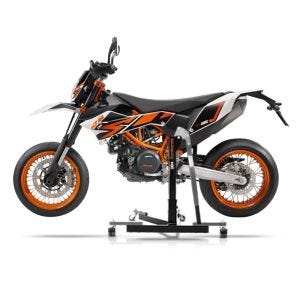 Manøvreringshjelp egnet for KTM 690 SMC / R 08-16 grå - for garasje, sidestativ og hovedstativ, 300 kg
