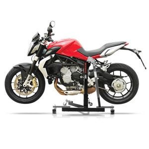 Manøvreringshjelp egnet for MV Agusta Brutale 675 12-18 grå - for garasje, sidestativ og hovedstativ, 300 kg