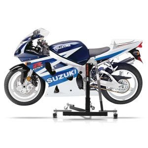 Manøvreringshjelp egnet for Suzuki GSX-R 600 01-03 grå - for garasje, sidestativ og hovedstativ, 300 kg