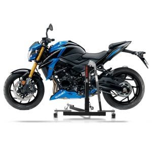 Manøvreringshjelp egnet for Suzuki GSX-S 750 17-21 grå - for garasje, sidestativ og hovedstativ, 300 kg