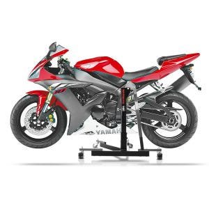 Manøvreringshjelp egnet for Yamaha YZF-R1 98-03 grå - for garasje, sidestativ og hovedstativ, 300 kg