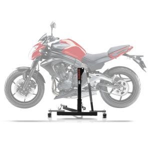 Sentralstativ egnet for Kawasaki ER-6n 12-16 grå motorsykkeljekk ConStands Power-Evo