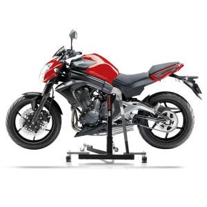 Manøvreringshjelp egnet for Kawasaki ER-6n 12-16 grå - for garasje, sidestativ og hovedstativ, 300 kg