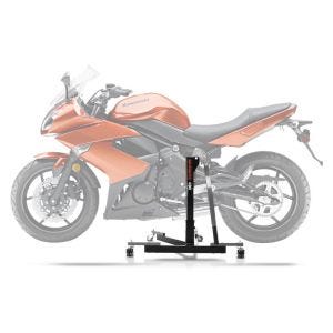 Sentralstativ egnet for Kawasaki ER-6f 06-11 grå motorsykkeljekk ConStands Power-Evo