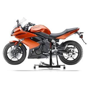 Manøvreringshjelp egnet for Kawasaki ER-6f 06-11 grå - for garasje, sidestativ og hovedstativ, 300 kg