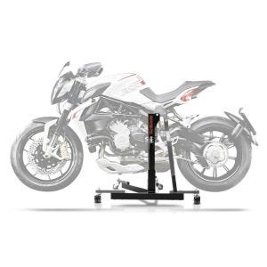 Sentralstativ egnet for MV Agusta Brutale 800 Dragster/RR/RC/SCS/Rosso 14-24 grå motorsykkeljekk ConStands Power-Evo