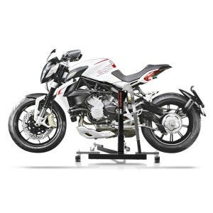 Manøvreringshjelp egnet for MV Agusta Brutale 800 Dragster/RR/RC/SCS/Rosso 14-24 grå - for garasje, sidestativ og hovedstativ, 300 kg