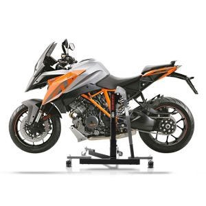 Manøvreringshjelp egnet for KTM 1290 Super Duke GT 16-20 grå - for garasje, sidestativ og hovedstativ, 300 kg