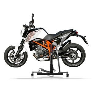 Manøvreringshjelp egnet for KTM 690 Duke 08-19 grå - for garasje, sidestativ og hovedstativ, 300 kg